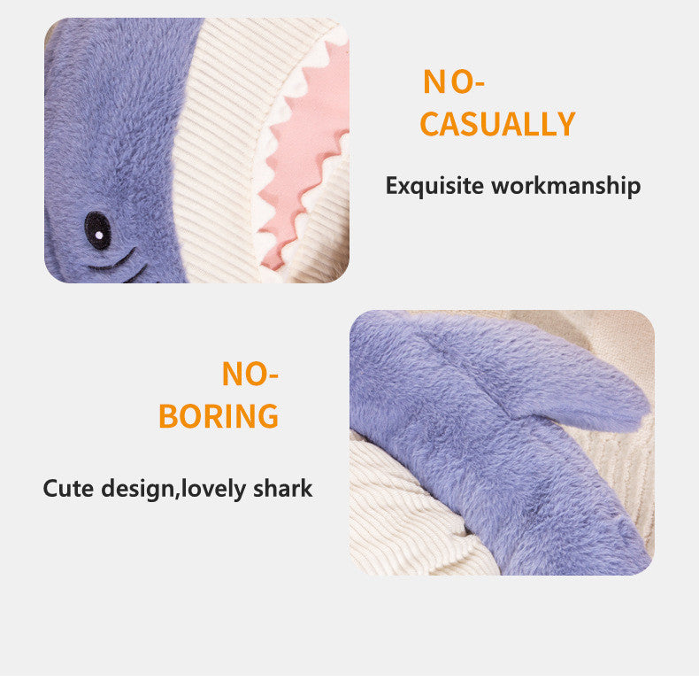 Shark Pet Bed – Cozy & Fun Sleeping Nest for Cats & Dogs