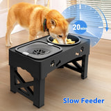 Adjustable Raised Dog Bowl – Anti-Spill Feeder