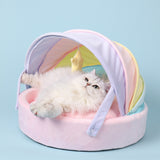 Cozy Covered Cat Bed – Soft & Plush Pet Nest