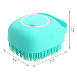 2-in-1 Pet Bath Brush – Shampoo Dispenser & Massager