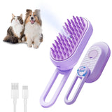 3-in-1 Steam Pet Brush – Shedding, Grooming & Cleaning