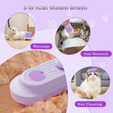 3-in-1 Steam Pet Brush – Shedding, Grooming & Cleaning