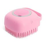 2-in-1 Pet Bath Brush – Shampoo Dispenser & Massager