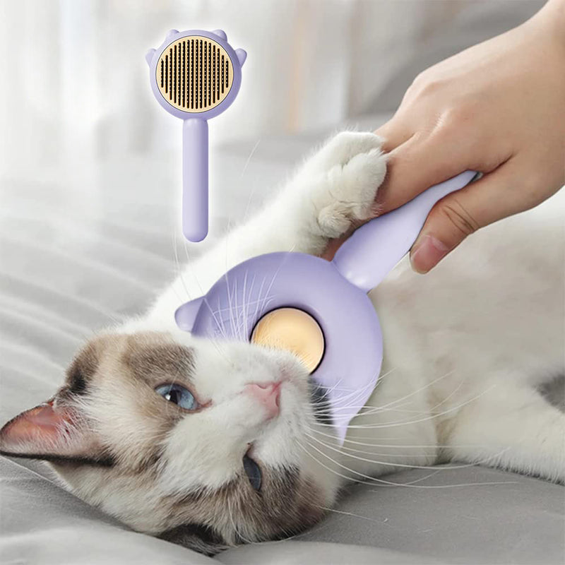 Self-Cleaning Pet Grooming Brush – Hair Removal & Massage