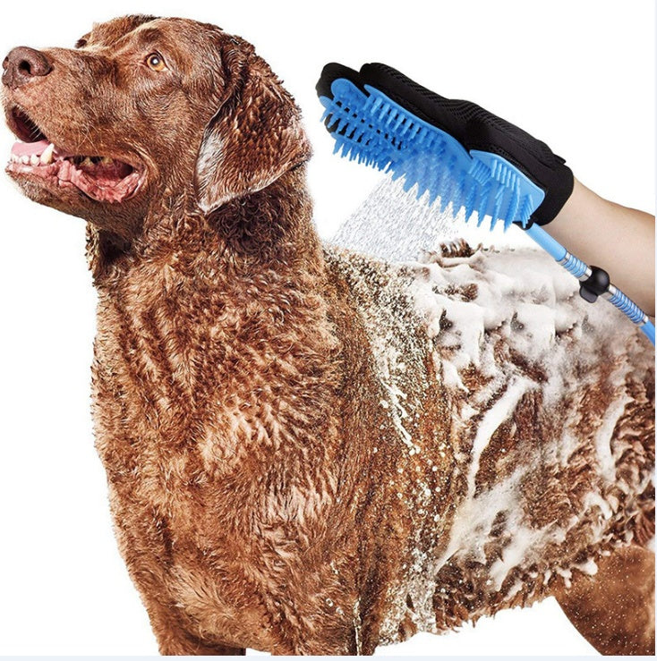 Pet Shower Sprayer Glove – Bath & Massage Tool