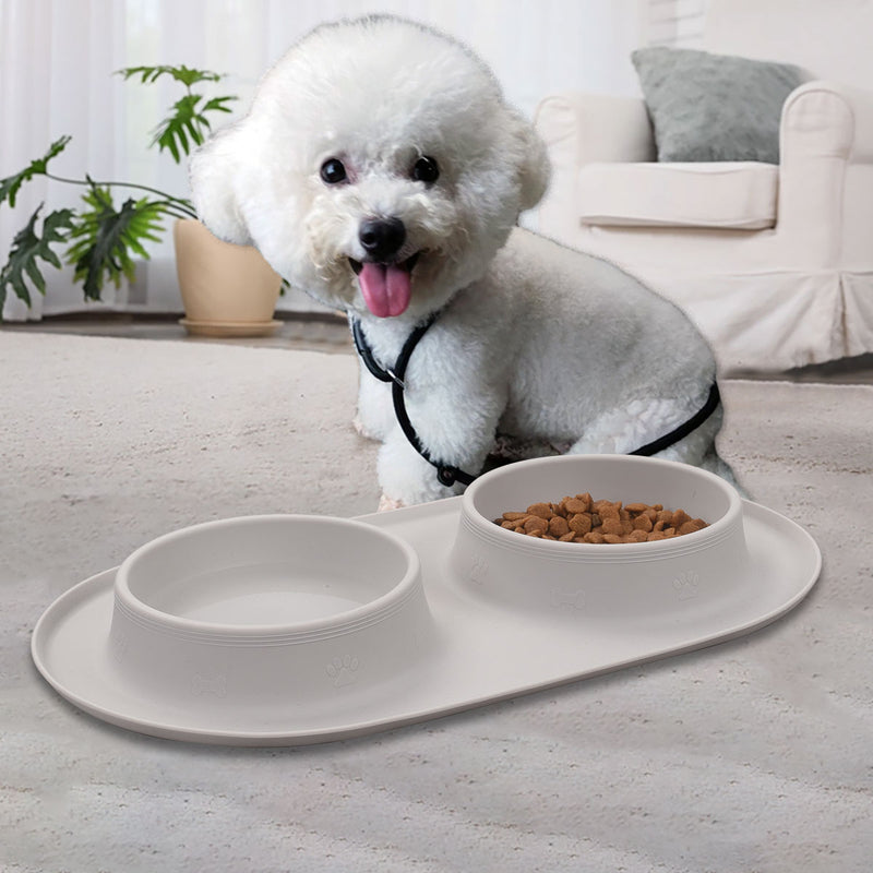 Non-Slip Silicone Pet Bowl – Food & Water Dish