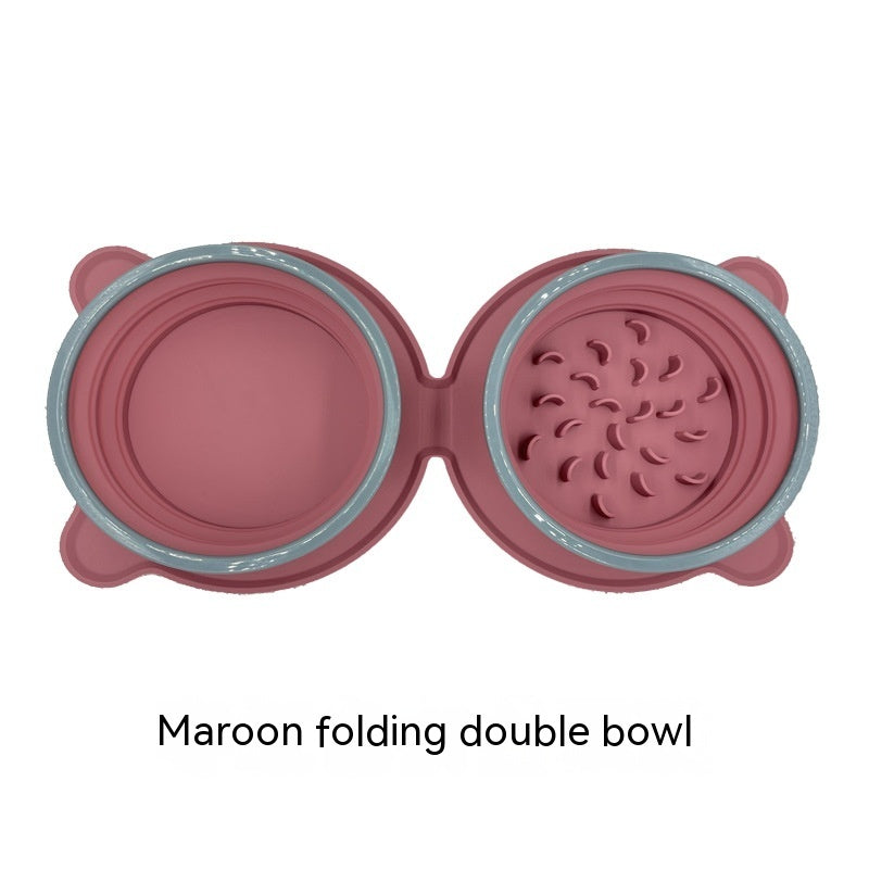 Foldable Silicone Pet Bowl – Portable & Non-Slip