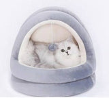 Plush Cave Cat Bed – Warm & Cozy Sleeping Nest