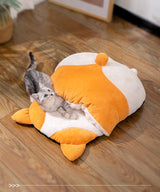 Cozy Cat Sleeping Bag – Warm & Plush Hideaway Bed