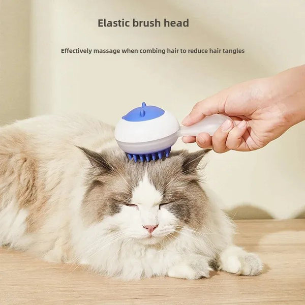 2-in-1 Pet Bath & Grooming Brush – Massage & Hair Removal