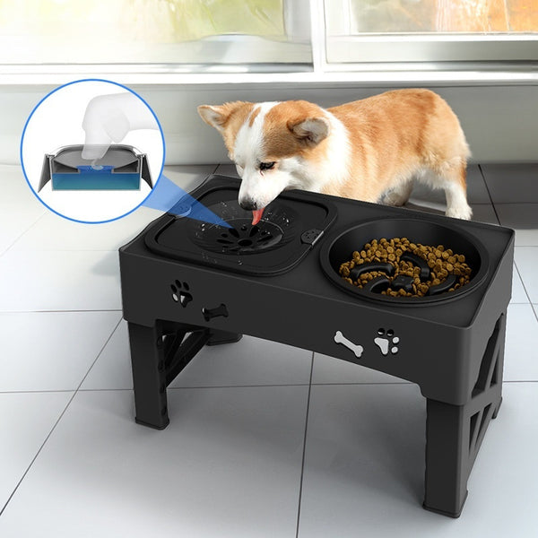 Adjustable Raised Dog Bowl – Anti-Spill Feeder