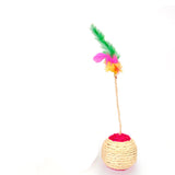 Sisal Feather Cat Toy – Interactive & Durable Play Ball