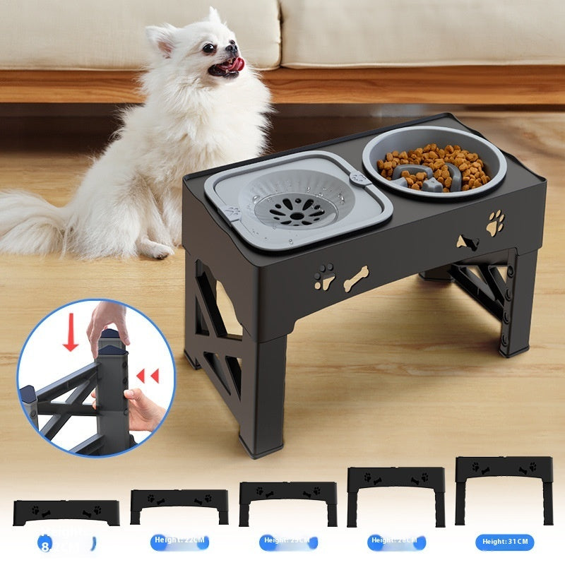 Adjustable Raised Dog Bowl – Anti-Spill Feeder
