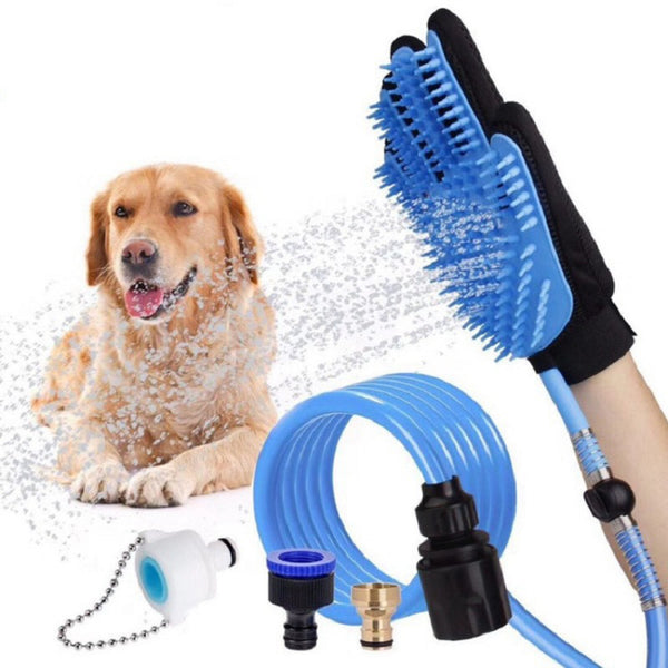 Pet Shower Sprayer Glove – Bath & Massage Tool