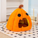 Pumpkin Pet Cave – Cozy & Warm Cat Sleeping Nest