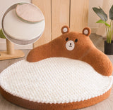 Warm Plush Cat Bed – Cozy Winter Sleeping Nest