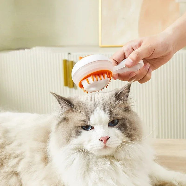 2-in-1 Pet Bath & Grooming Brush – Massage & Hair Removal