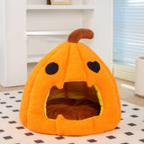 Pumpkin Pet Cave – Cozy & Warm Cat Sleeping Nest