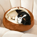 Cozy Cave Pet Bed – Warm & Soft Sleeping Nest