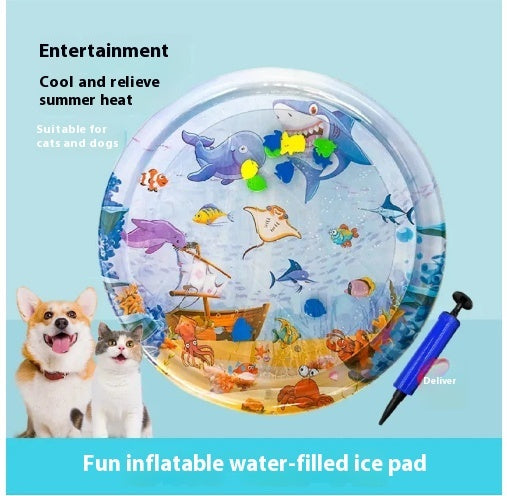 Cooling Pet Water Mat – Summer Ice Pad for Cats & Dogs