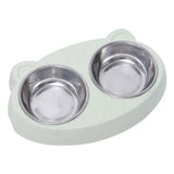 Stainless Steel Double Pet Bowl – No-Spill Food & Water Dish