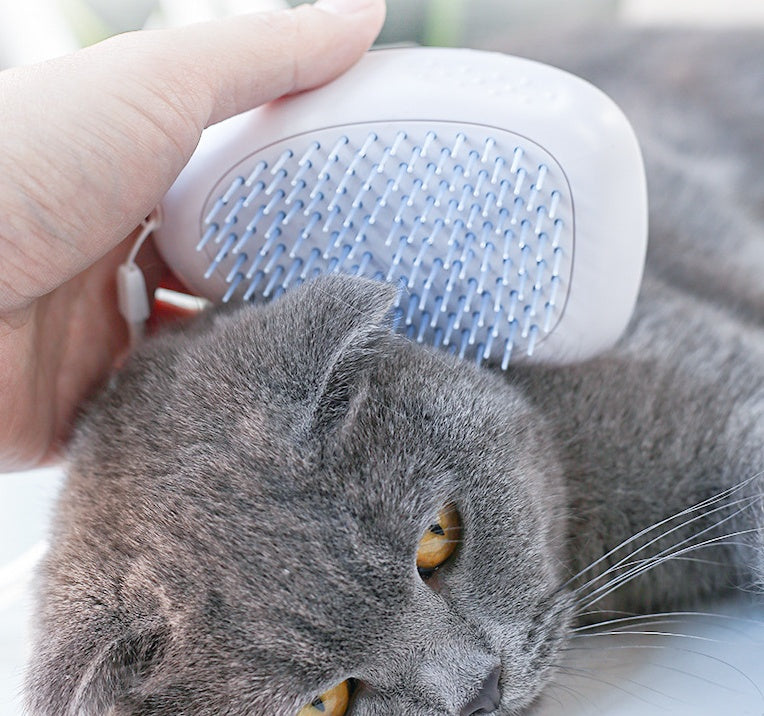 Self-Cleaning Pet Brush – Hair Removal & Massage