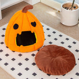 Pumpkin Pet Cave – Cozy & Warm Cat Sleeping Nest