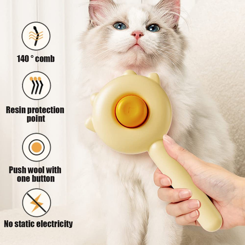 Self-Cleaning Pet Grooming Brush – Hair Removal & Massage