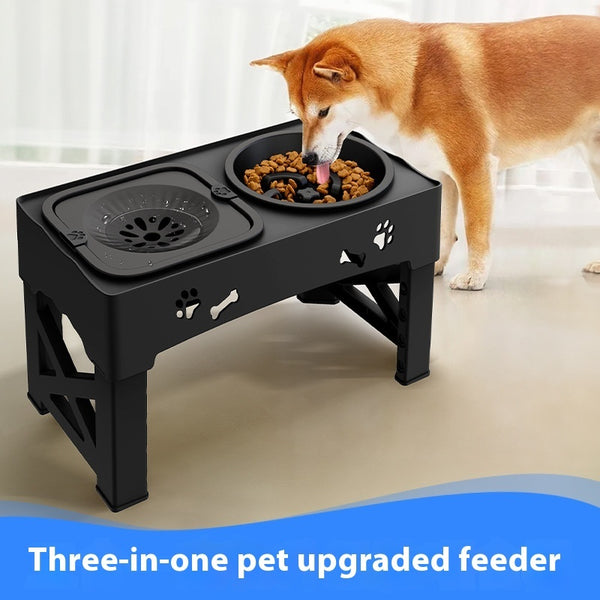 Adjustable Raised Dog Bowl – Anti-Spill Feeder